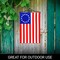 G128 Combo Pack Garden Flag Hanger 14IN & Garden Flag Betsy Ross 12x18IN Printed 150D Polyester